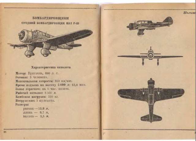 Силуэты самолетов Второй Мировой