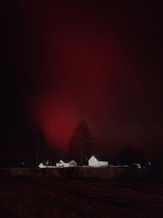 Северное сияние в Екатеринбурге