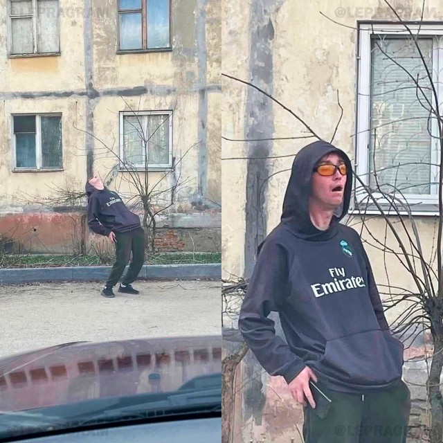 Возвращается домой после дежурства