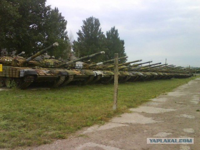 Славянск Подкрепление 2 танка Т-64