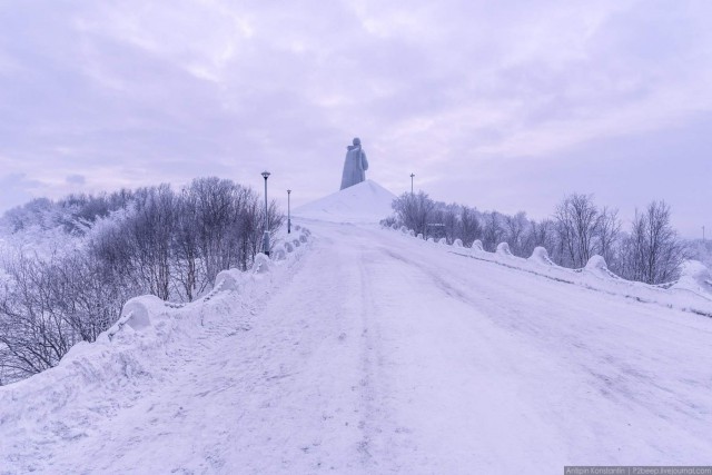 Полярная ночь. Мурманск