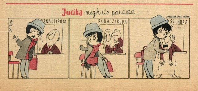 Юцика (Jucika) – ретро-комиксы о неунывающей девушке, к которой ревновала своего мужа жена художника