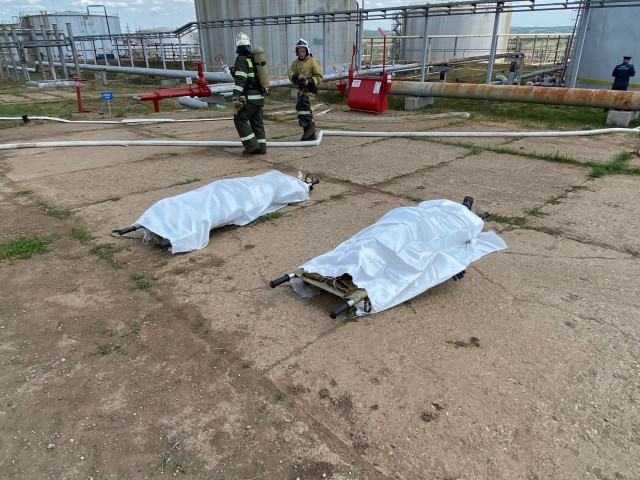 Два человека погибли при взрыве на пожарной установке нефтегазодобывающего управления "Елховнефть" в Татарстане