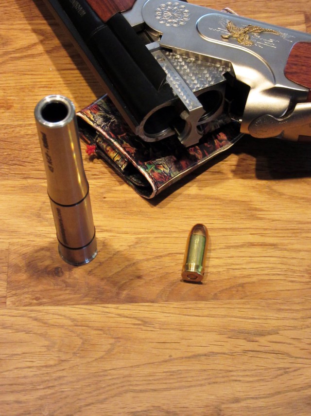 Стрельба патронами .45ACP из ружья 12 калибра
