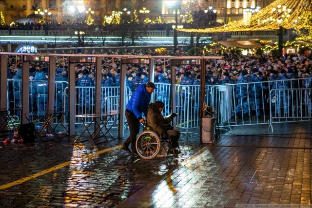 Как в центре Москвы Новый год встречали