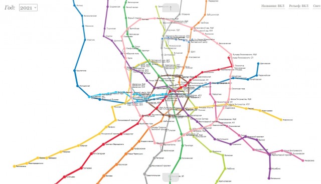 Модель Московского метро в 3D
