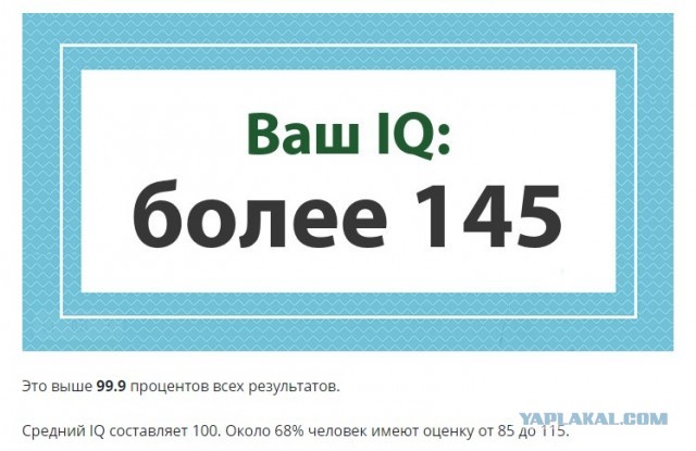 А какой у Вас IQ?