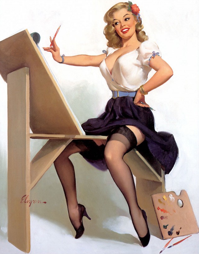 PIN-UP искусство Old school