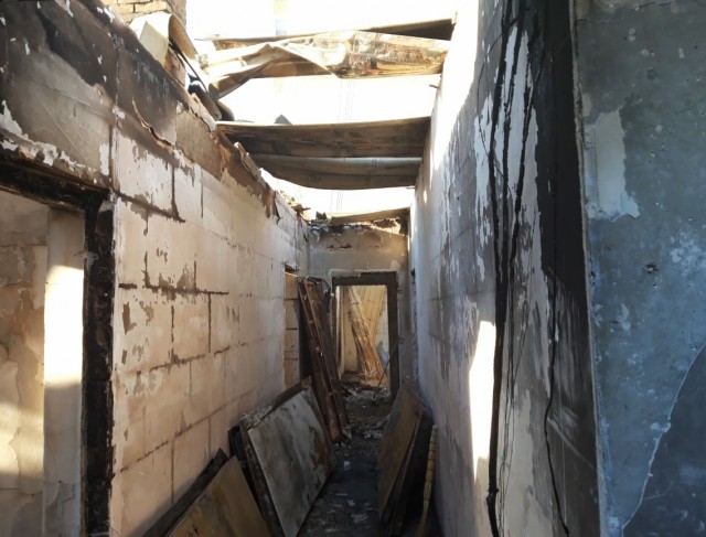 Пожар в восьмиэтажном жилом доме в Краснодаре