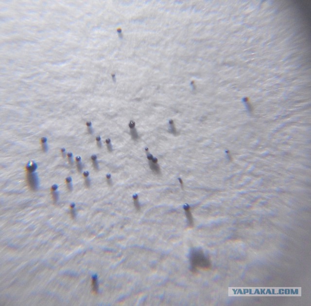 Микроскопические железные шарики