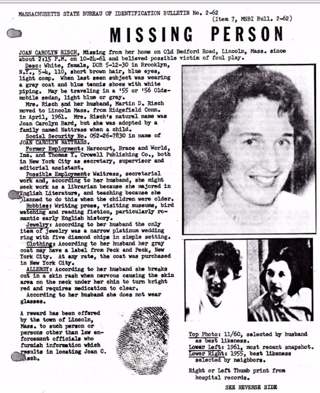 История таинственного исчезновения Джоан Риш