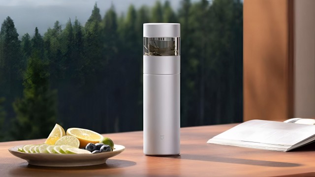 Xiaomi выпустила титановый термос с раздельными отсеками под воду и заварку