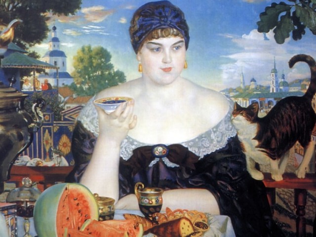 Загадка самой известной картины Кустодиева «Купчиха за чаем»