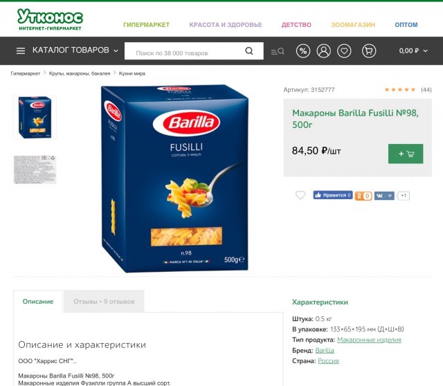 Цены в Польше на продукты