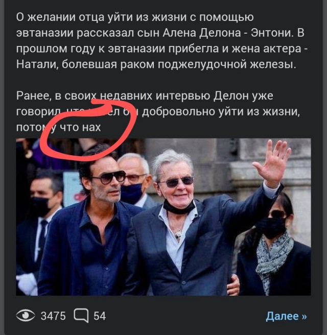 Ален Делон решился на эвтаназию и попросил своего сына помочь умереть