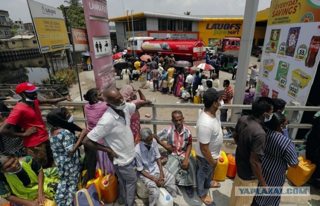 Худший кризис в истории: на Шри-Ланке убивают в очередях за бензином, на заправки введены войска