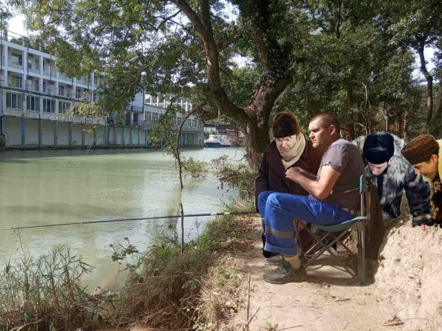 Фотожаба про рыбака "Улов"