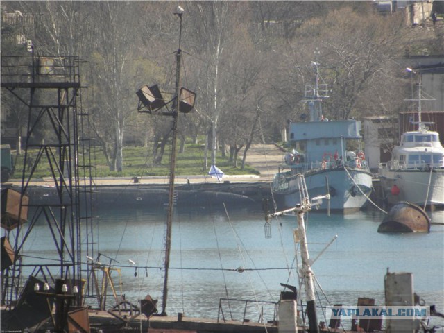 .....подняла российский Андреевский флаг.