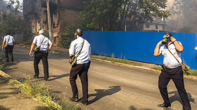 В Ростове пожар