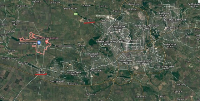 Обстрел больницы в Донецкой области