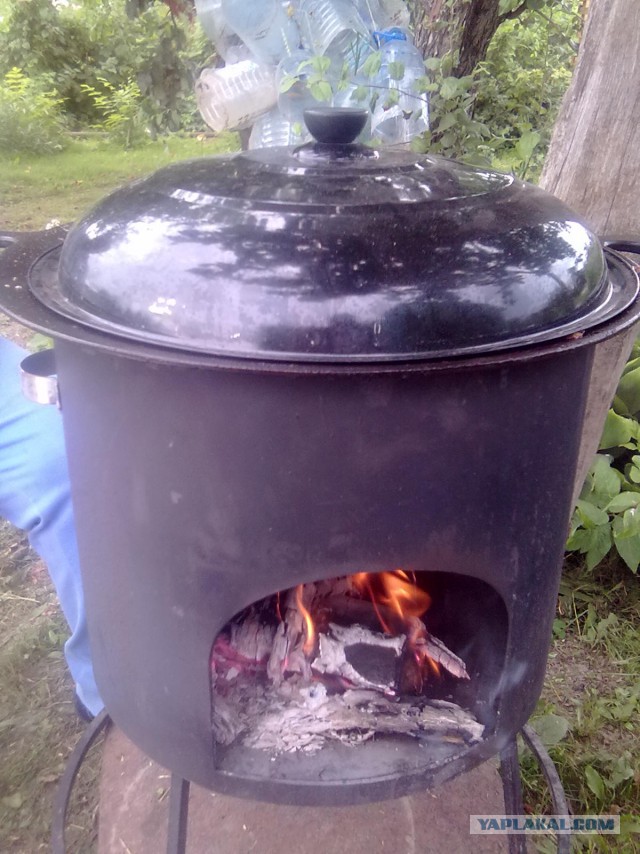 Садж овощной, готовим на природе