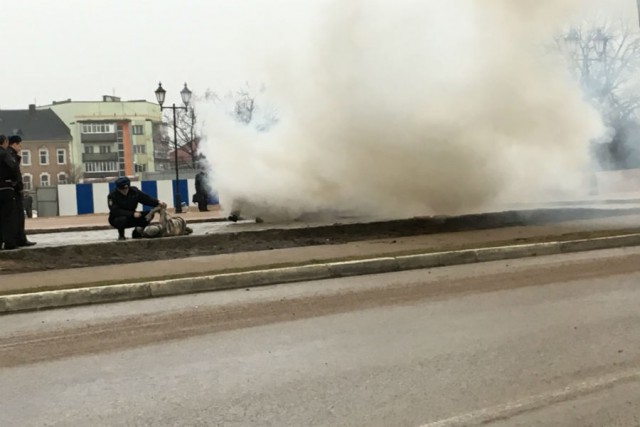У нового храма в Гусеве совершено самосожжение