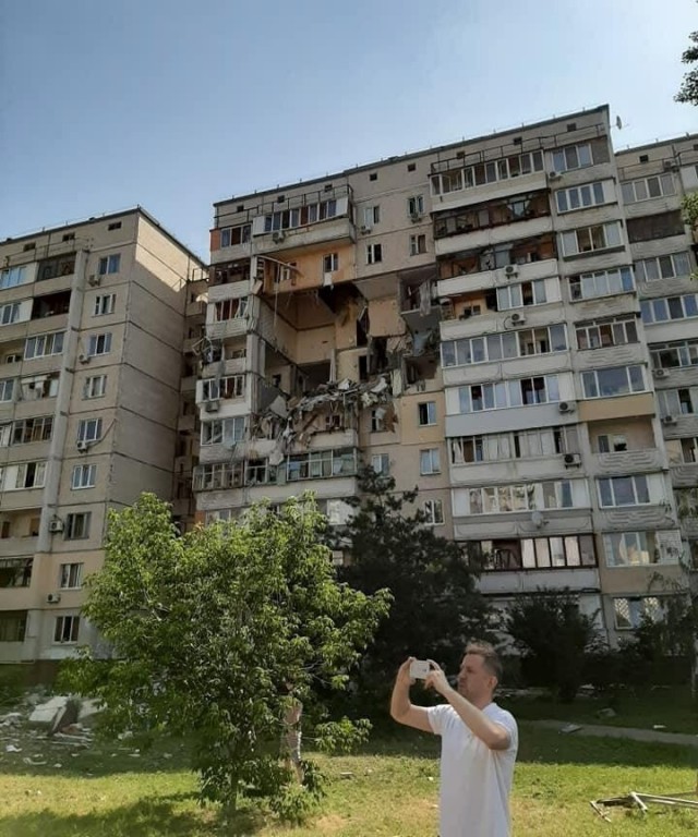 В Киеве сегодня утром произошел взрыв в многоэтажном доме