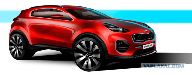 Реальные фото новой Kia Sportage.