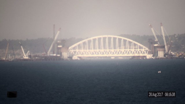 Транспортировка арки Керченского моста: таймлапс и съемка с квадрокоптера