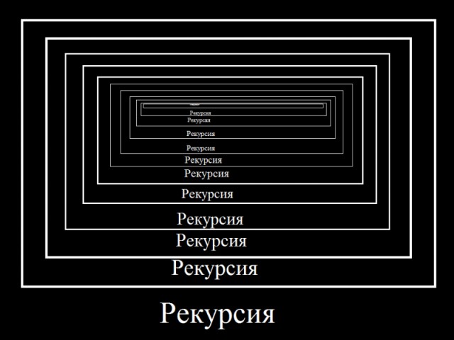 Что такое рекурсия приведите пример ее использования Это запутывает - ЯПлакалъ