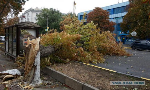 В Ростовской области бушует ураган