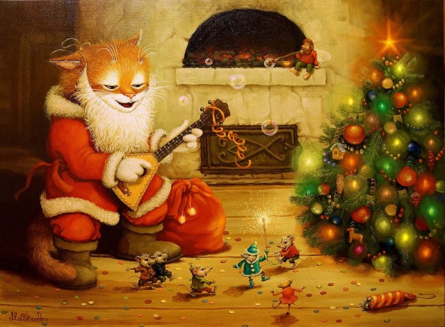 Кошачье-новогодняя сказка...