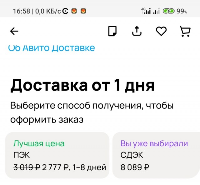 Интересное про авито.