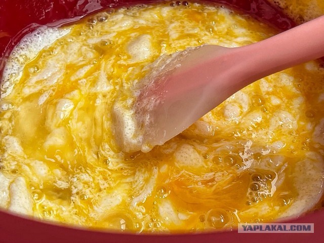 Быстро-вкусно: пирог на сметане с персиками