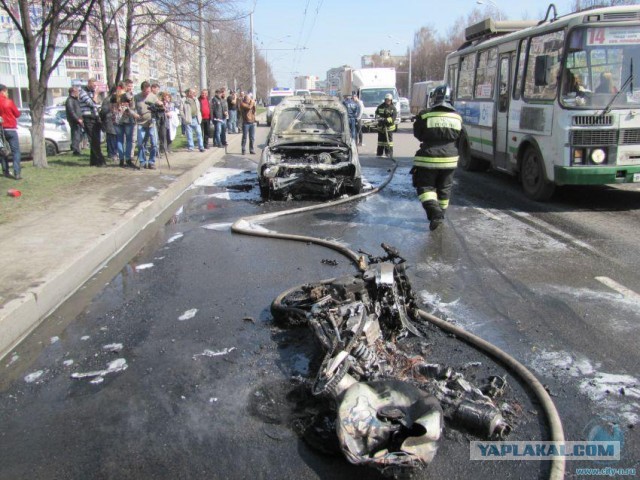 Огненная авария в Новокузнецке