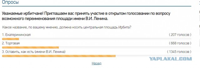 Площадь Ленина решили переименовать в свердловском городе