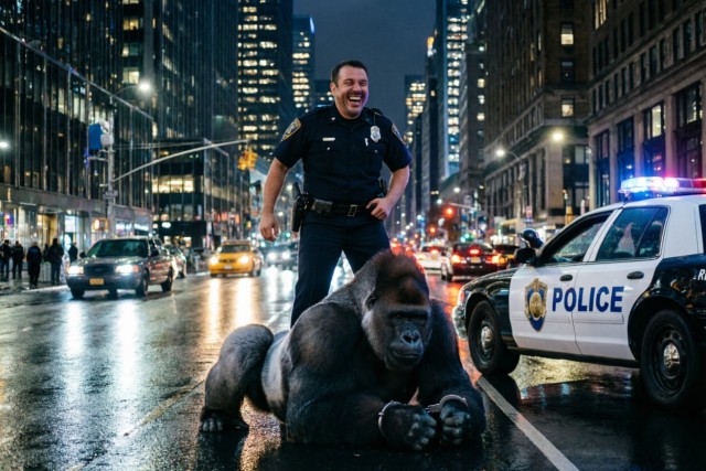 В США полицейский с одного удара убил рубероида