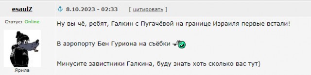 В израильском аэропорту Бен-Гурион были замечены Галкин с Пугачёвой