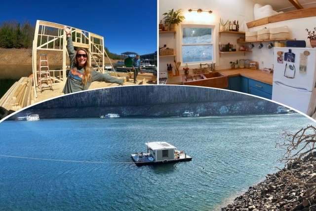Пара за два месяца построила плавающий микродом и возвращаться жить на сушу не планирует