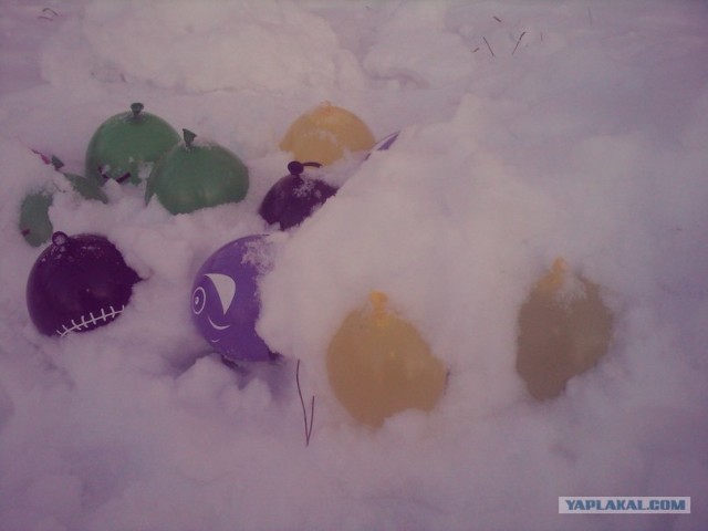 Ледяные шары своими руками