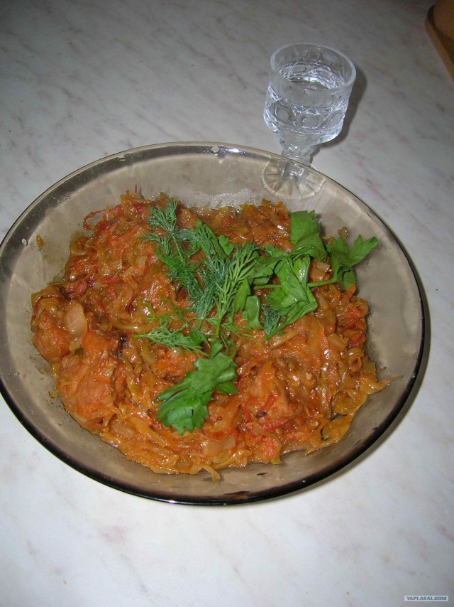 Капуста с мясом