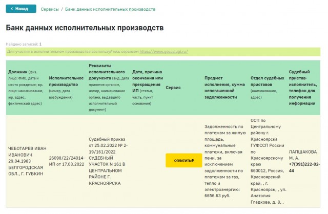 Арест счетов