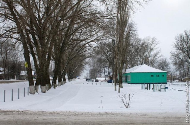 Снег и мороз в деревне