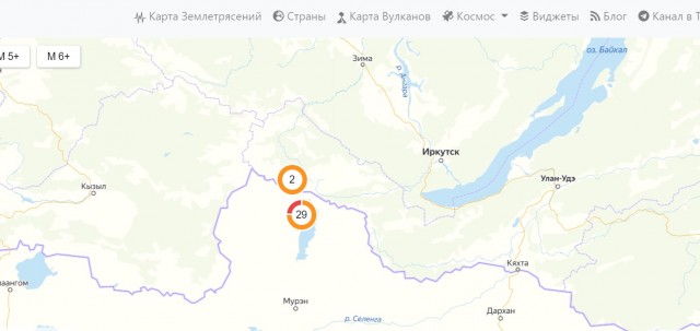 Иркутск и Красноярск трясет