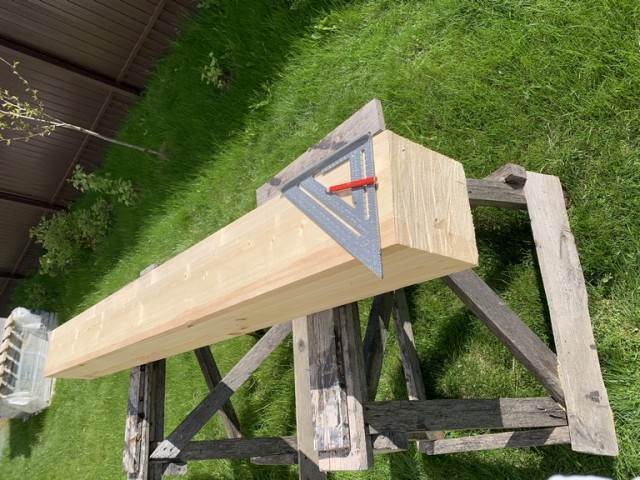 Навес для авто из бруса своими руками