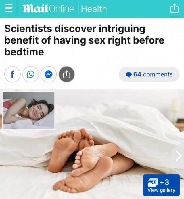 Секс или мастурбация перед сном в разы повышают качество сна и отдыха, выяснили австралийские учёные.