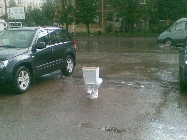 Зачем на обочинах дорог люди оставляют унитазы?