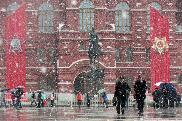 Снегодождь в Москве