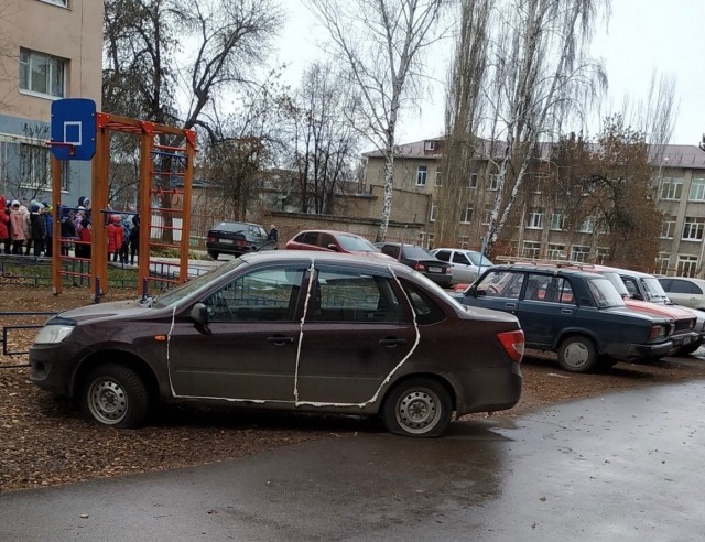 Пенная месть за то, что "занял парковочное место"