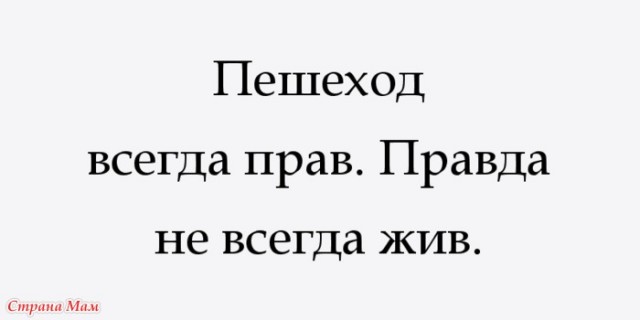 Вопрос к секте пешеходовсегдаправов